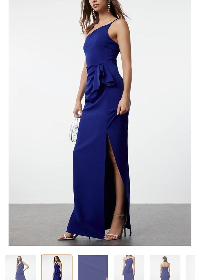 Şaka mavi elbise - Görsel 2