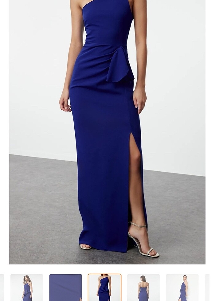 Şaka mavi elbise - Görsel 3