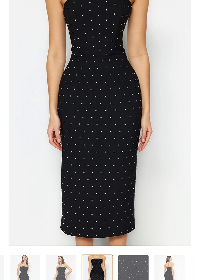 Taşlı elbise - Görsel 2