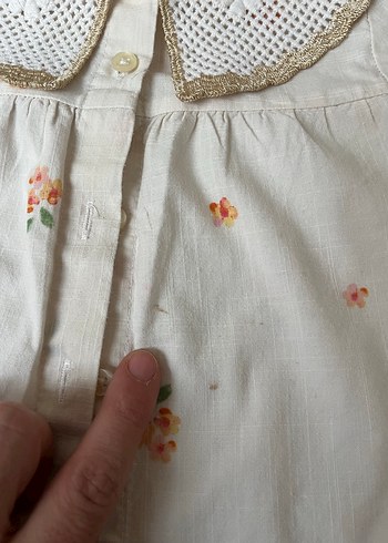 Kız Çocuk Nakışlı Kısa Kollu Gömlek - Görsel 3