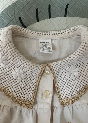 Kız Çocuk Nakışlı Kısa Kollu Gömlek - Görsel 2