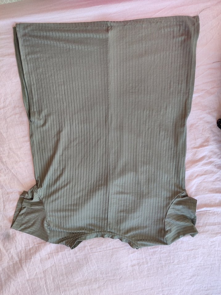 Kahverengi Piliseli t-shirt - Görsel 2