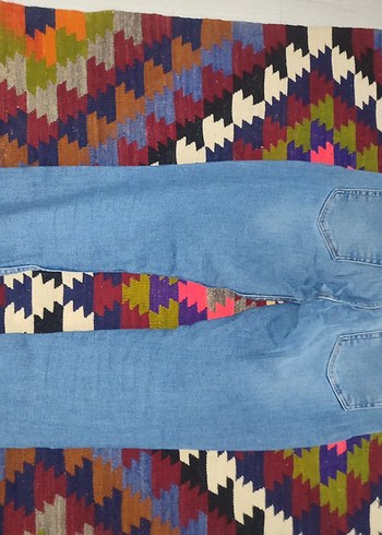 Kadın Mavi Regular Fit Midi Boy Kot Pantolon - Görsel 3