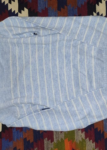 Gri Bohem Boğazlı Yün Kazak - Görsel 2