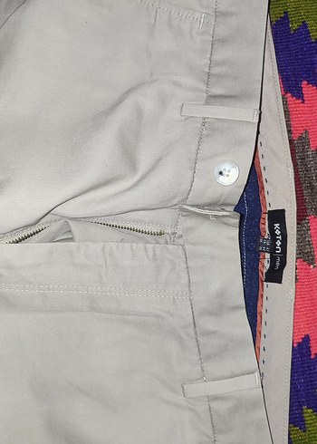 Gri Kadın Kumaş Pantolon Midi Boy - Görsel 2