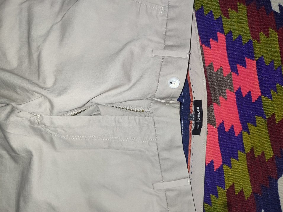 Gri Kadın Kumaş Pantolon Midi Boy - Görsel 2