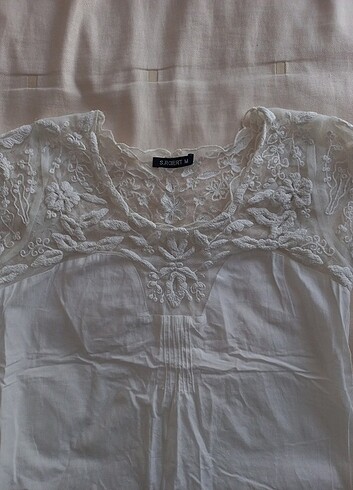 m Beden beyaz Renk Beyaz bluz / tshirt
