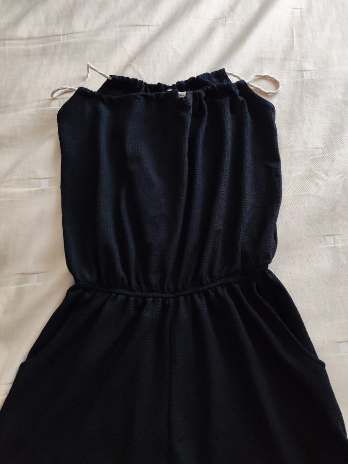 Askılı, şortlu Tulum - Görsel 5