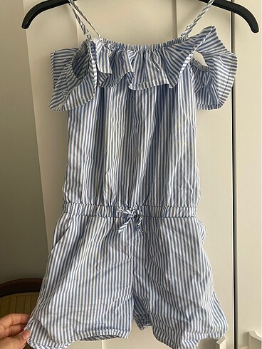 Koton Kids kız çocuk şortlu tulum