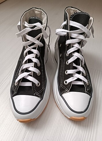 38 Beden siyah Renk Converse tarzı ayakkabı 