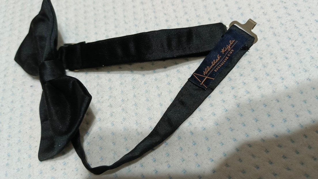 Abdullah Kiğılı Siyah Desenli Papyon - Görsel 4