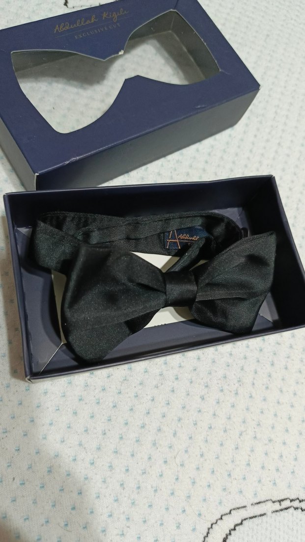 Abdullah Kiğılı Siyah Desenli Papyon - Görsel 2