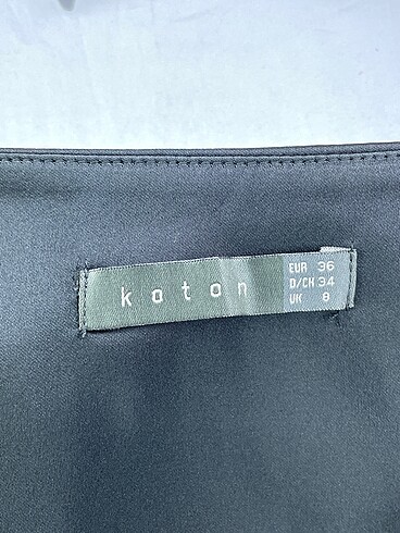 36 Beden siyah Renk Koton Mini Etek %70 İndirimli.
