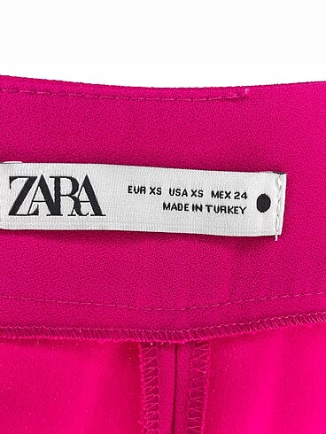 xs Beden pembe Renk Zara Düz Kesim %70 İndirimli.