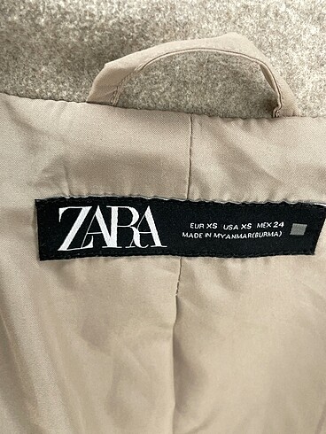 xs Beden çeşitli Renk Zara Kaban %70 İndirimli.