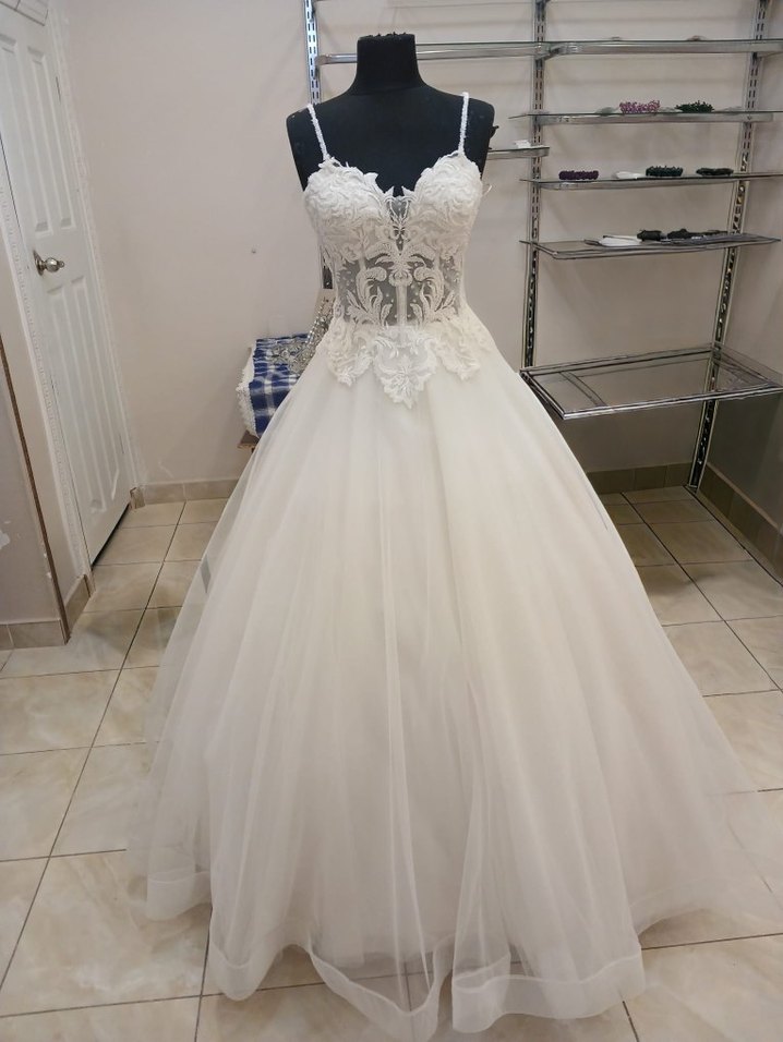 Straplez A Kesim Vintage Gelinlik - Görsel 2