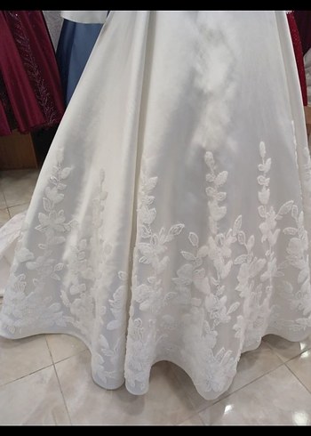 Uzun Kollu Prenses Gelinlik - Görsel 4