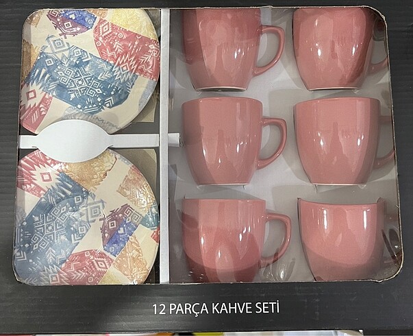 PORSELEN 12 ADET KAHVE FİNCANI SETİ
