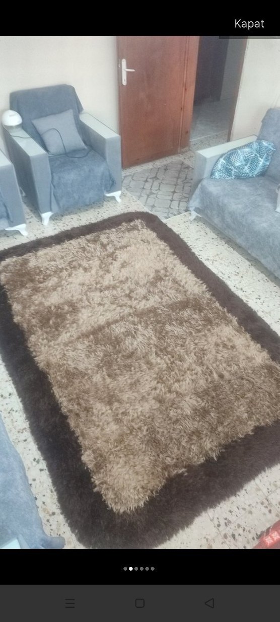 Kahverengi Çağdaş Düz Halı - Görsel 4