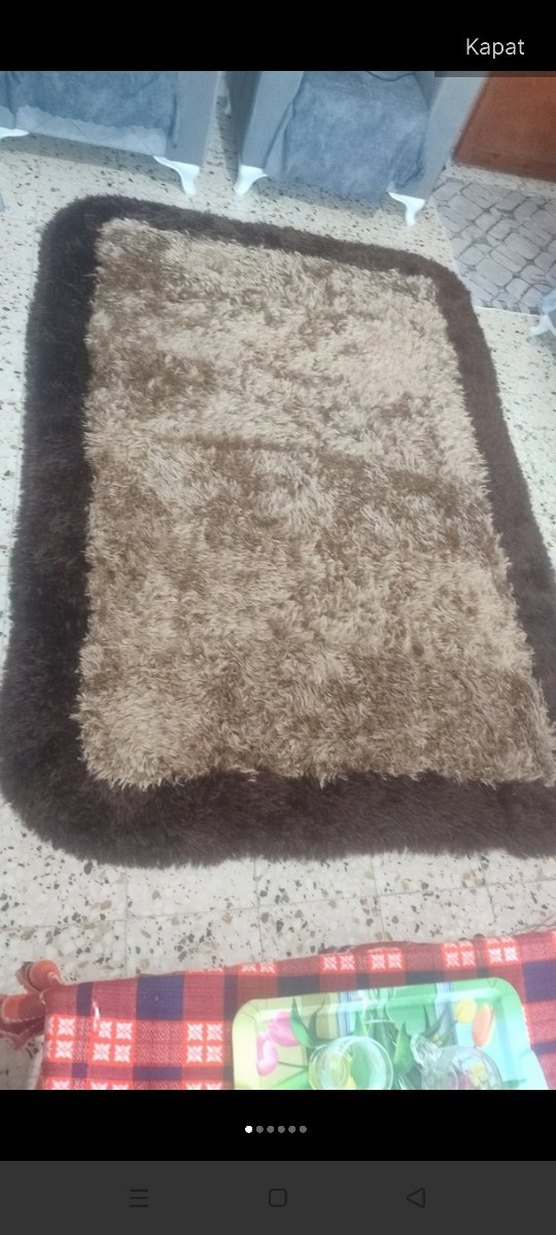 Kahverengi Çağdaş Düz Halı - Görsel 5