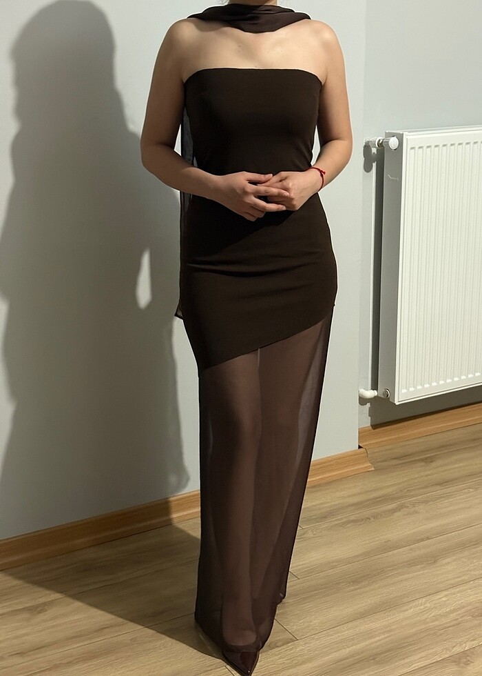 Şık davet elbisesi - Görsel 2