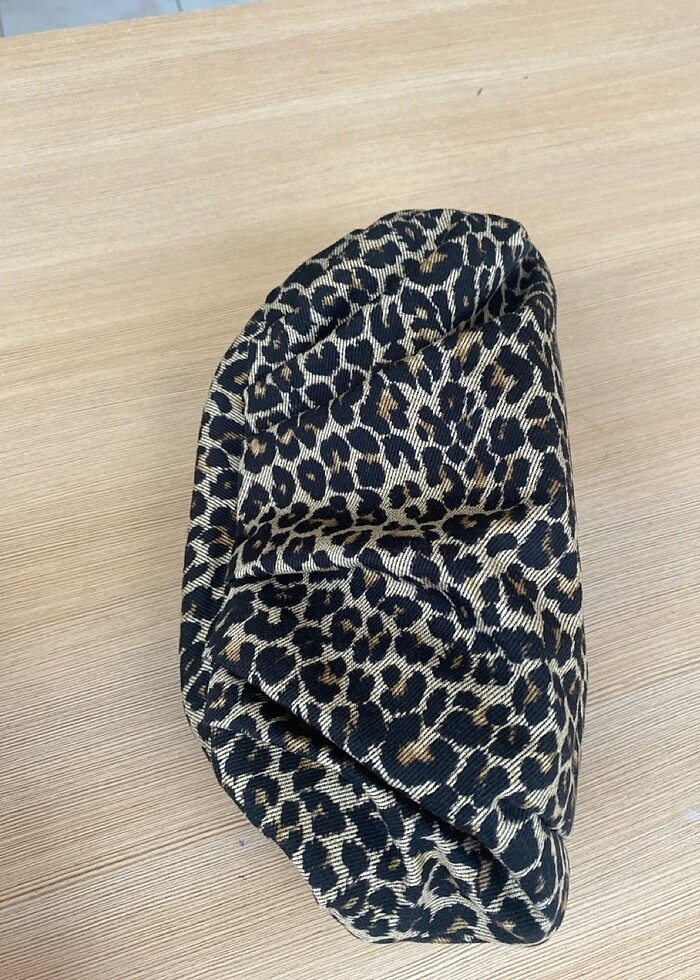 Leopar desenli gizli burslu çanta - Görsel 3