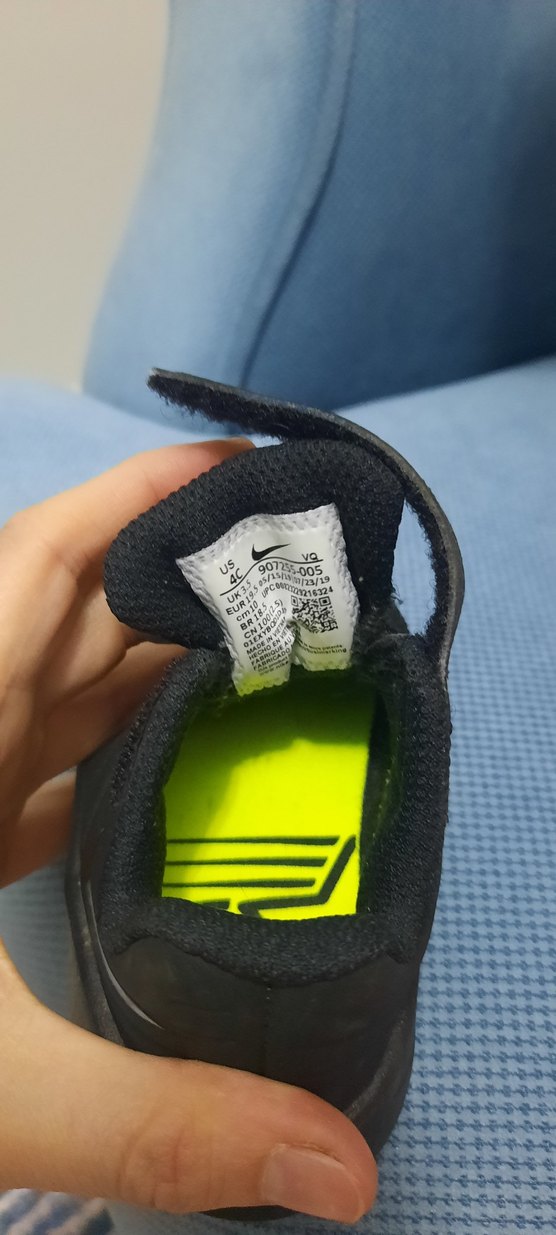 Erkek Çocuk Siyah Cırtlı Spor Ayakkabı - Görsel 3