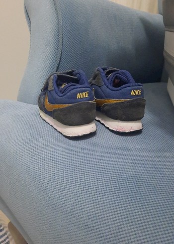 Çocuklar için Mavi ve Gri Spor Ayakkabı Velcro - Görsel 2