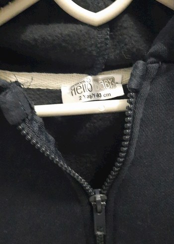 Koyu Gri Kapüşonlu Fermuarlı Erkek Sweatshirt - Görsel 2