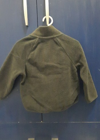 Gri Fermuarlı Erkek Çocuk Polar Ceket - Görsel 3