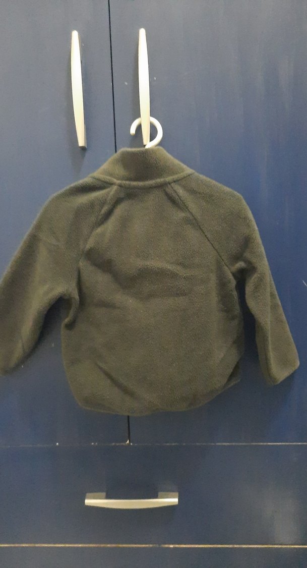 Gri Fermuarlı Erkek Çocuk Polar Ceket - Görsel 3