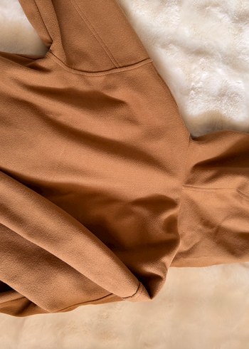 Kadın Bej Fermuarlı Kısa Ceket - Görsel 7