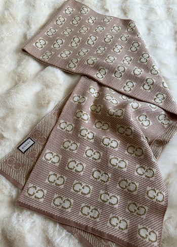 Bej Örgü Pamuk Kadın Şal - Görsel 2