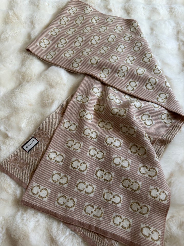 Bej Örgü Pamuk Kadın Şal - Görsel 2