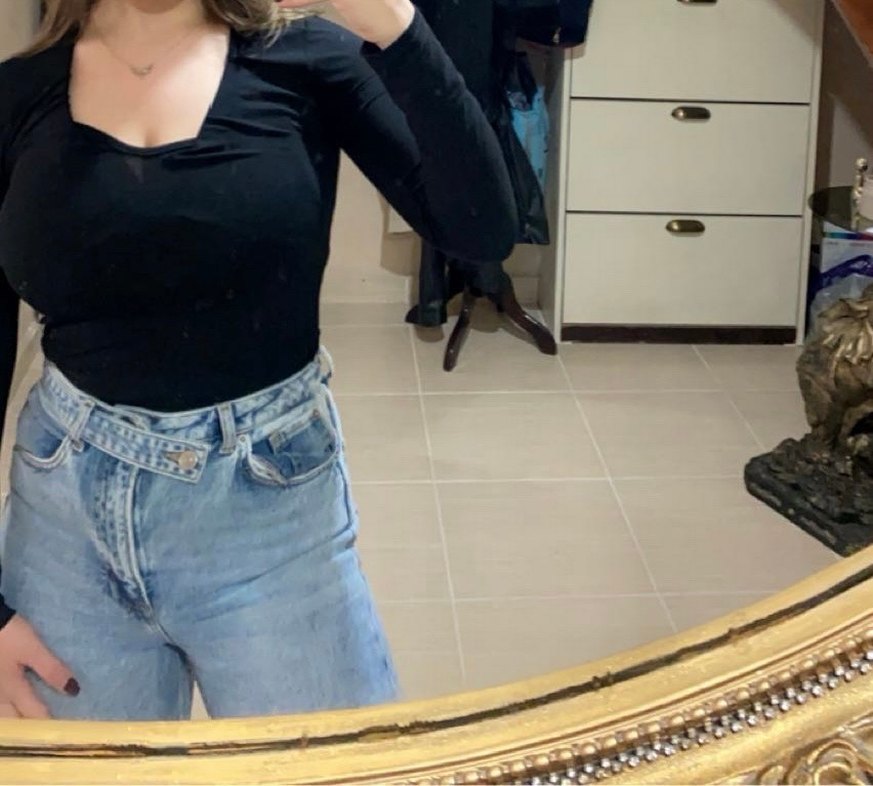 Drapeli Siyah Uzun Kollu Kadın Ceket - Görsel 4