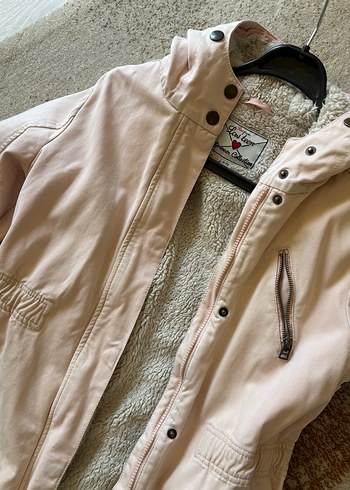 Bej Kadın Midi Boy Sıcak Ceket - Görsel 3