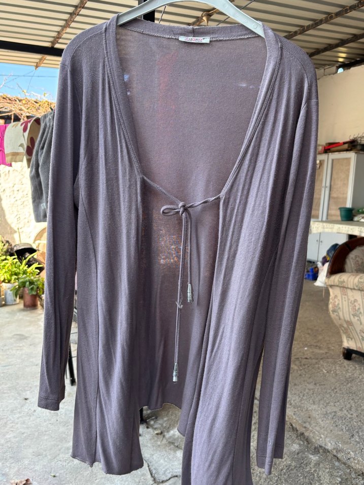 Kadın Uzun Kollu Üste Oturan Hırka - Görsel 3