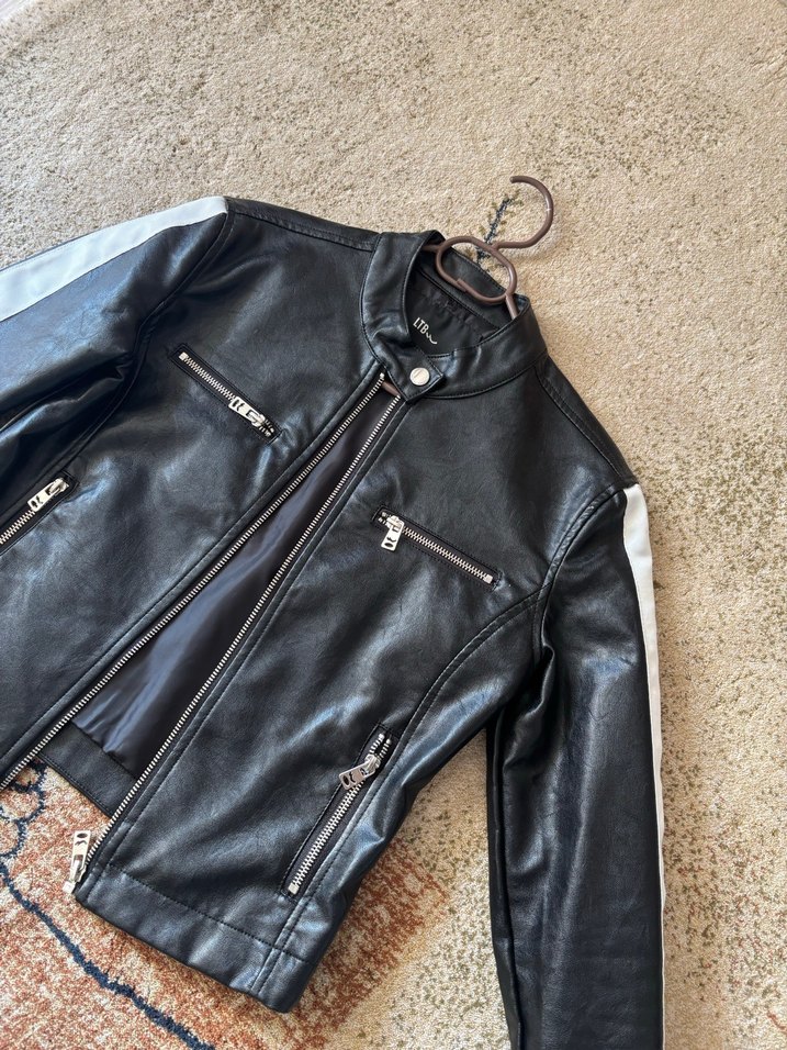 Kadın Siyah Deri Ceket - Görsel 2