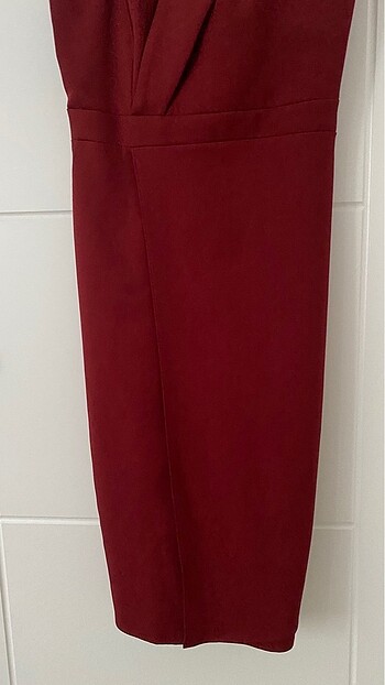 xs Beden Trendyolmilla bordo davet elbisesi