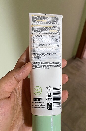  Beden Renk EVOLUDERM MARKA PAPATYA ÖZLÜ MASKE