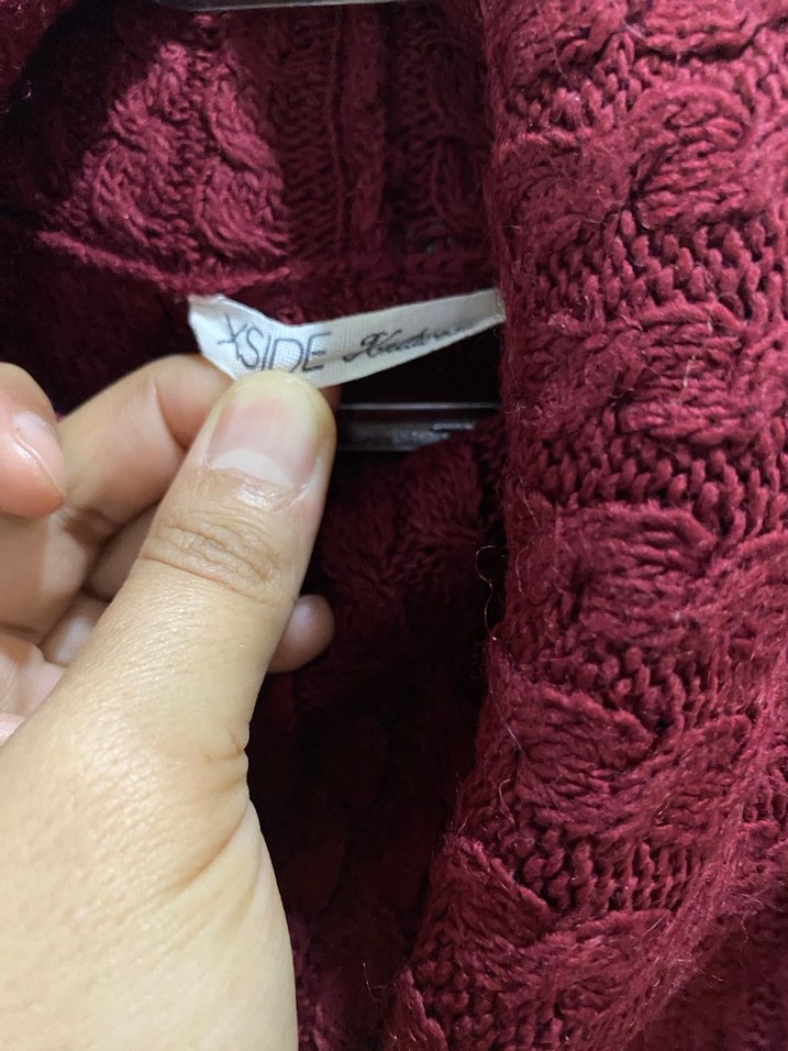 LCW Bordo Yüksek Yakalı Örgü Kadın Kazak - Görsel 3