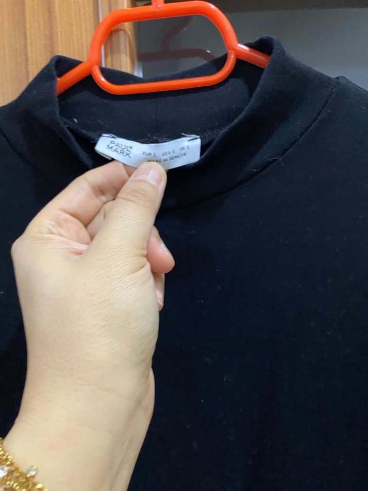 Paul MarkaKadın Siyah Boğazlı Uzun Kollu Tişört - Görsel 2