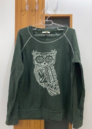 Mavi Marka Yeşil Baykuşlu Kadın Sweatshirt - Görsel 4