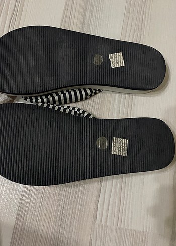 TCHİBO Çizgili Desen Bohem Kadın Terlik - Görsel 2