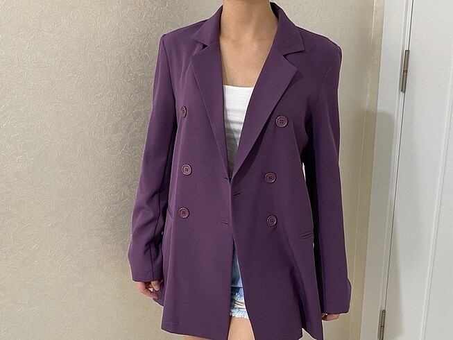 Diğer Mor blazer ceket