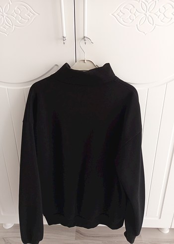 Nike Siyah Yarım Fermuarlı Kadın Sweatshirt - Görsel 4