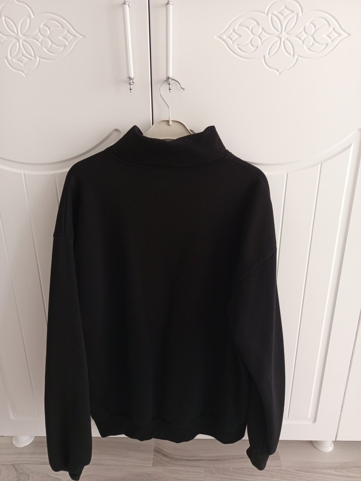 Nike Siyah Yarım Fermuarlı Kadın Sweatshirt - Görsel 5