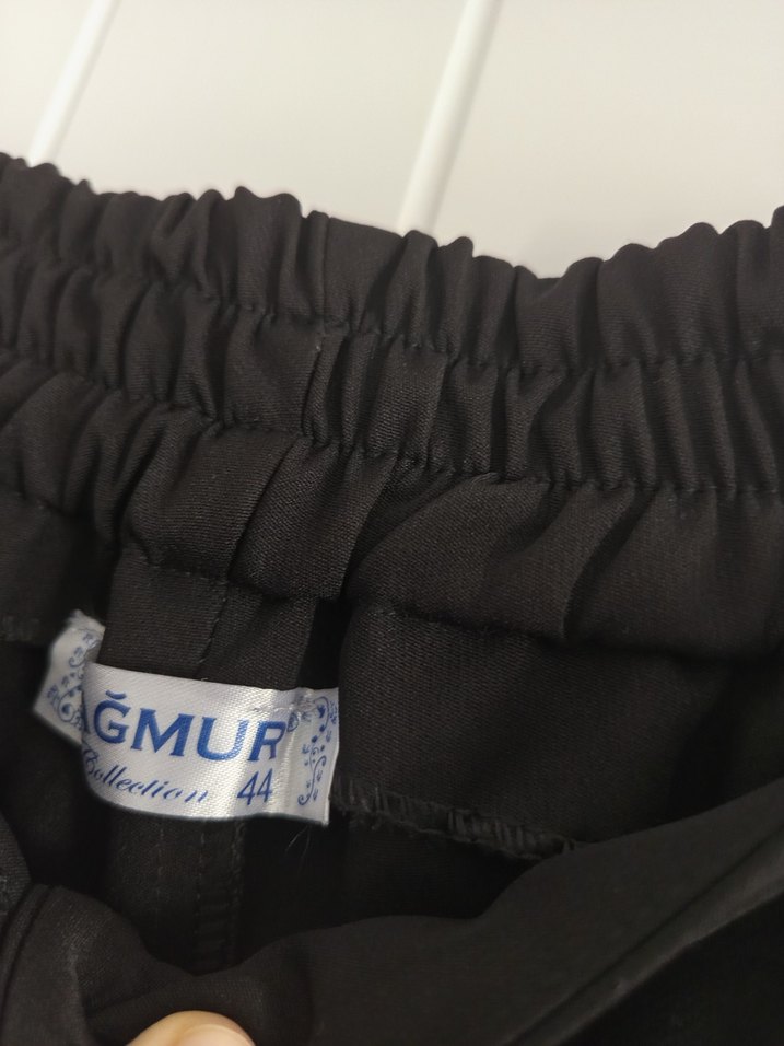 Kadın Geniş Paça Kumaş Pantolon - Görsel 2