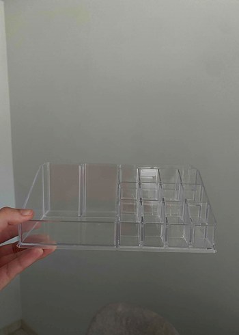 Şeffaf Beyaz Makyaj Organizer Kutusu - Görsel 3