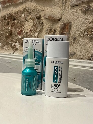 Loreal Paris BRİGHT REVEAL yenileyici Peeling Serum+Güneş kremi